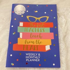 ❤️‍🔥Undated Weekly and Monthly Planner “The best teachers teach from the Heart”